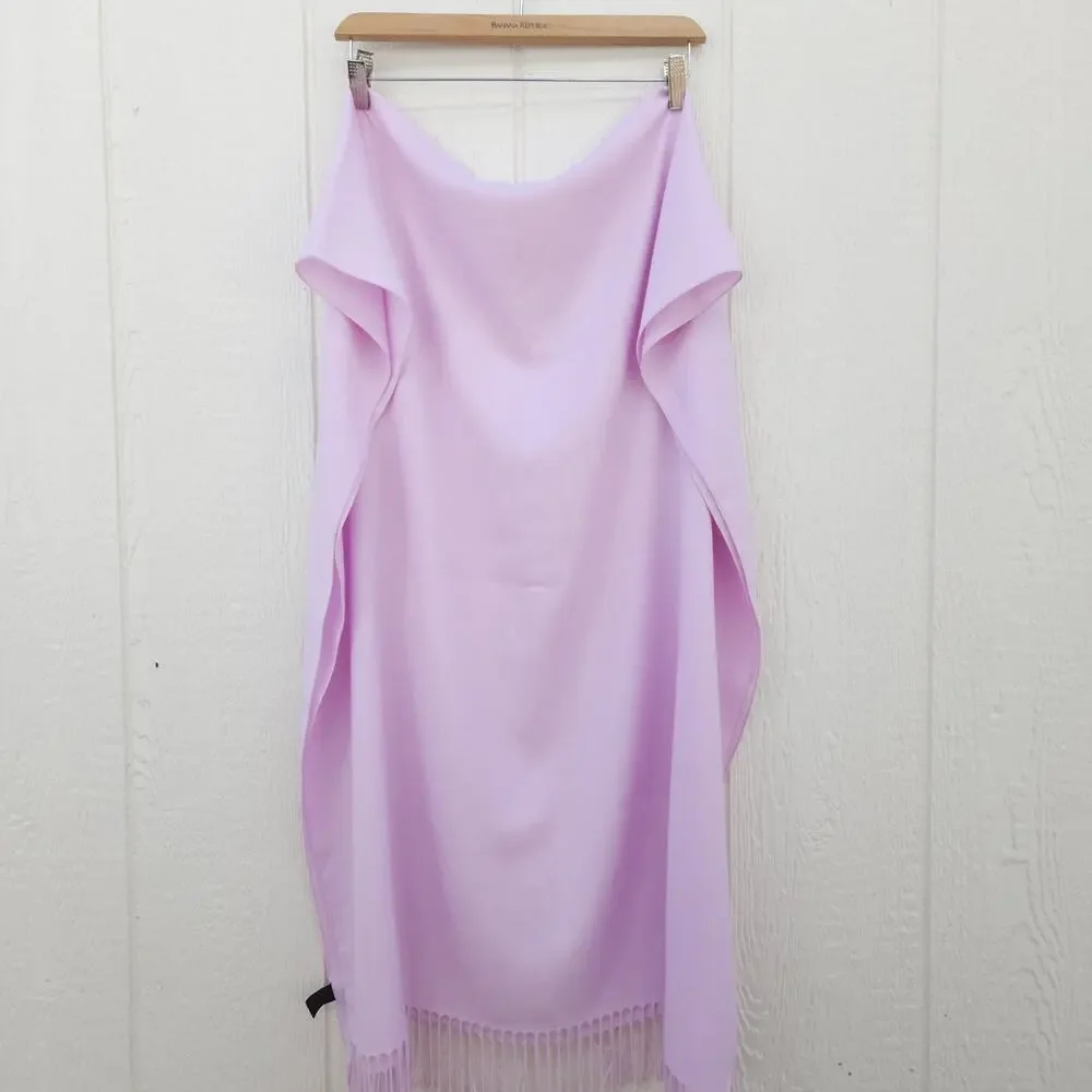 PASHMINA Scarf Poly Viscose Blend Shawl Wrap Lavender Travel Cruise Italy 74x31